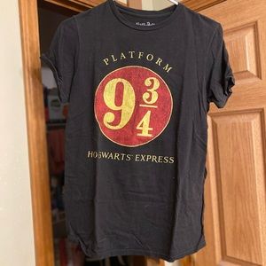 Harry Potter Black Hogwarts Express T Shirt Medium
